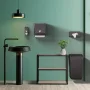 Sapho Ecolored fali műanyag szappanadagoló Soft Touch felülettel, matt fekete kivitelben.
