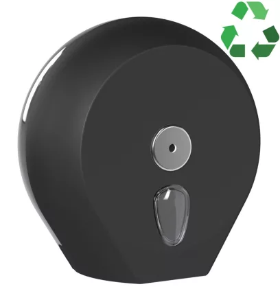 Sapho Ecolored fali WC-papír adagoló matt fekete színben, Soft Touch felületű műanyag kivitel.