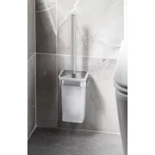Sapho Samoa fali WC kefe tartó, króm/matt üveg A83313
