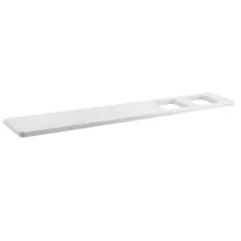   Sapho ABELINE 600 mm rockstone polc két lyukkal, matt fehér AB602-0101