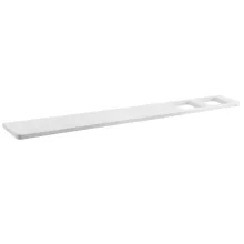   Sapho ABELINE 800 mm rockstone polc két lyukkal, matt fehér AB802-0101