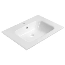 Sapho Areca öntött márvány mosdó 71x52 cm, fehér kivitelben
