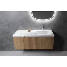   Sapho Areca öntött márvány mosdó 141x52 cm, jobbos/fehér AC141R