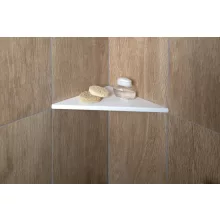   Sapho Abeline rockstone sarokpolc 200x12x200 mm, matt fehér AE200-0101