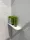 Sapho Abeline rockstone sarokpolc 30x10 cm, matt fehér AE300-0101