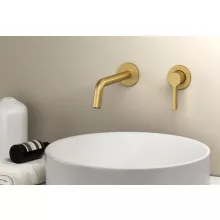   Sapho Iconic falba süllyesztett mosdócsaptelep leeresztő nélkül, matt arany AF008GB