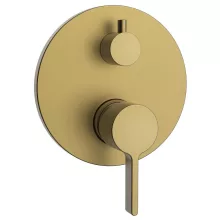   Sapho Iconic falba süllyesztett 2-irányú csaptelep zuhanyszett nélkül, matt arany AF042GB