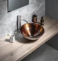 Sapho Murano Wenge üvegmosdó 40x14 cm, réz/ezüst AL5318-66