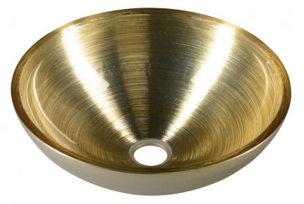 Sapho Murano Soft Brown üvegmosdó 40x14 cm, világos barna AL5318-67