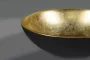 Sapho Murano üvegmosdó 40x14 cm, arany/fekete AL5318-77