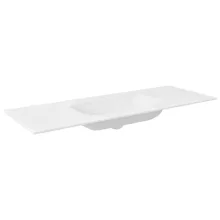   Sapho Aruba Rockstone beépíthető mosdó 150x51,5 cm matt fehér AR150-B1M