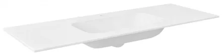 Sapho Aruba Rockstone beépíthető mosdó 150x51,5 cm matt fehér AR150-B1M