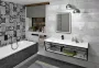 Sapho Aruba Rockstone beépíthető duplamosdó 210x51,5 cm matt fehér AR210-B2M