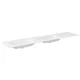Sapho Aruba Rockstone beépíthető duplamosdó 230x51,5 cm balos AR230-B2L