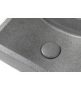 Sapho Small Crest jobbos beton mosdó lefolyóval 40x22cm, szürke gránit AR409