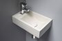 Sapho Small Crest balos beton mosdó 40x22cm, fehér homokkő AR410