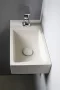 Sapho Small Crest balos beton mosdó 40x22cm, fehér homokkő AR410
