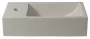 Sapho Small Crest balos beton mosdó 40x22cm, fehér homokkő AR410