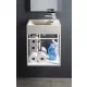 Sapho Small Crest jobbos beton mosdó 40x22cm, fehér homokkő AR413