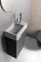 Sapho Small Crest jobbos beton mosdó 40x22cm, fehér homokkő AR413