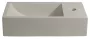 Sapho Small Crest jobbos beton mosdó 40x22cm, fehér homokkő AR413