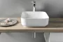 Sapho Prata pultra szerelhető kerámia mosdó 39,5x14x39,5 cm, fehér AR423