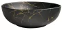 Sapho Rondane pultra szerelhető kerámia mosdó 40x14 cm, portoro márvány kivitelben