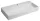 Sapho Quadrado beton mosdó Click-Clack lefolyóval 96x44 cm, túlfolyó nélkül, fehér homokkő AR467