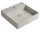 Sapho Quadrado beton mosdó lefolyóval 46x46cm, fehér homokkő AR469