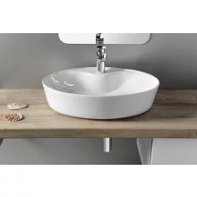   Sapho Mariana pultra szerelhető kerámia mosdó 57x41 cm, fehér AR483