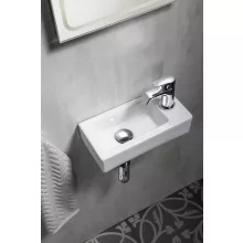   Sapho Zoe kerámiamosdó 37x18 cm, 1 csapfurattal, jobbos, fehér AR495