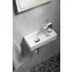 Sapho Zoe kerámiamosdó 37x18 cm, 1 csapfurattal, jobbos, fehér AR495