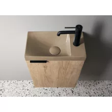Sapho Agos beton kézmosó 40x22 cm, homok kivitelben
