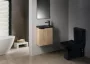 Sapho Agos beton kézmosó 40x22 cm, antracit kivitelben