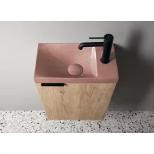 Sapho Agos beton kézmosó 40x22 cm, rózsaszín kivitelben