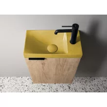 Sapho Agos beton kézmosó 40x22 cm, sárga kivitelben