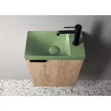 Sapho Agos beton kézmosó 40x22 cm, zöld kivitelben