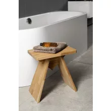 Sapho Astyle fa fürdőszobai szék 40x25x41 cm, barna kivitelben.