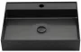 Sapho Aurum Pultra ültethető inox mosdó Click-Clack lefolyóval 55x42 cm, antracit AU102