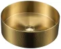 Sapho Aurum Pultra ültethető inox mosdó Click-Clack lefolyóval 38x11 cm, matt arany AU201-T