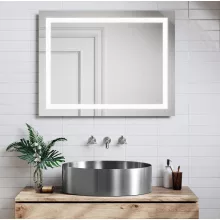   Sapho Aurum Pultra ültethető inox mosdó Click-Clack lefolyóval 38x11 cm, szálcsiszolt inox AU401