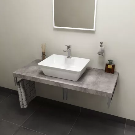 Sapho Avice mosdópult 70x49,5 cm, cement szürke AV077