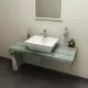 Sapho Avice mosdópult 110x49,5 cm, akvamarin AV116
