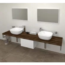 Sapho Avice mosdópult 180x49,5 cm, sötét tölgy AV1811