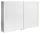 Sapho Alix tükrösszekrény LED világítással 106x70x17,5 cm, ezüst tölgy AX106-0011
