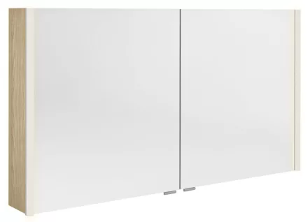 Sapho Alix tükrös szekrény LED világítással 126x70 cm, bardíni szilva AX126-0013