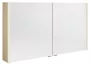 Sapho Alix tükrös szekrény LED világítással 126x70 cm, bardíni szilva AX126-0013