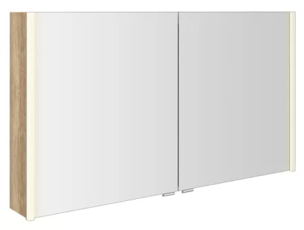 Sapho Alix tükrös szekrény LED világítással 126x70 cm, alabama tölgy AX126-0022