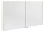 Sapho Alix tükrös szekrény LED világítással 126x70 cm, fényes fehér AX126-0030