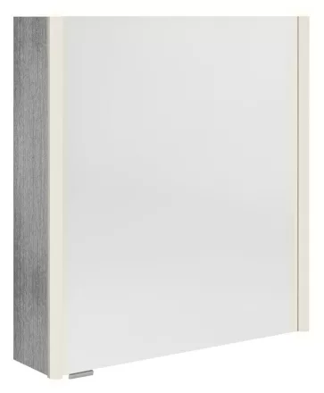 Sapho Alix tükrös szekrény LED világítással 66x70 cm, ezüst tölgy AX166-0011